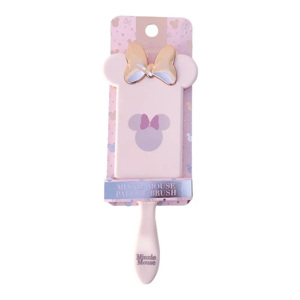 Disney Womens Multicolor Minnie Mouse Rubber Handled Paddle Hair Brush One Size